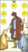Seks mynter - Six of pentacles