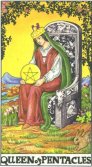 Myntenes dronning - Queen of Pentacles