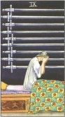 Ni sverd - Nine of Swords