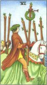 Seks staver - Six of Wands